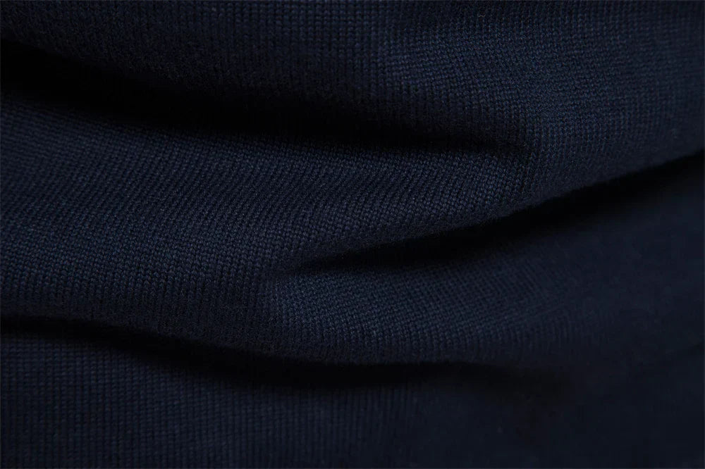NOUVEAU RICHE Pullover Viertel-Reißverschluss Streifen Baumwollmix