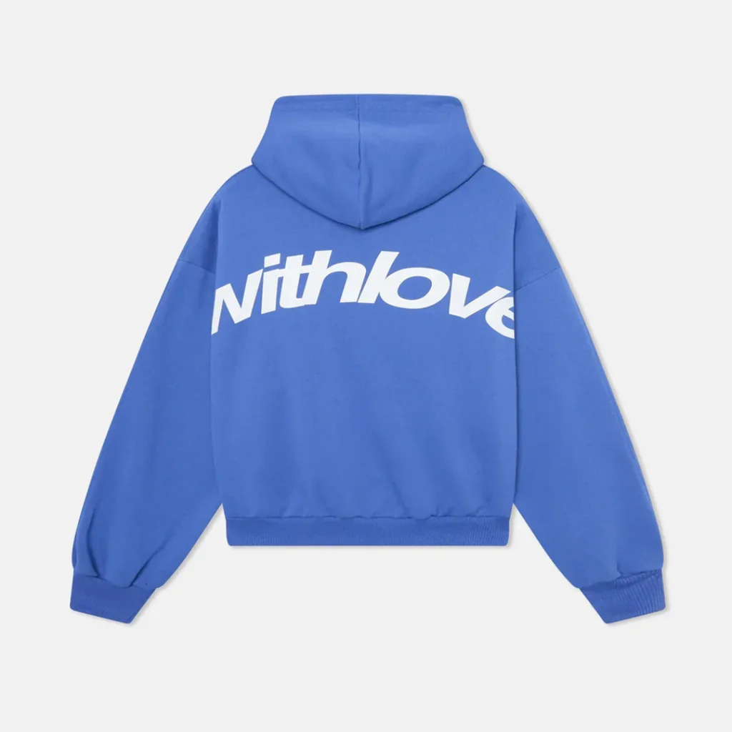 NOUVEAU RICHE Stylischer Winter Hoodie Mit Weicher Wärme Und Kapuze Blau