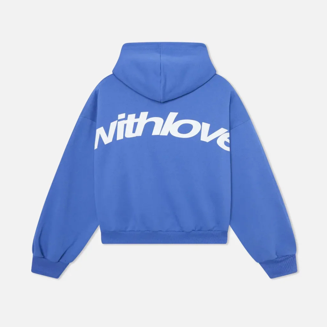 NOUVEAU RICHE Stylischer Winter Hoodie Mit Weicher Wärme Und Kapuze Blau