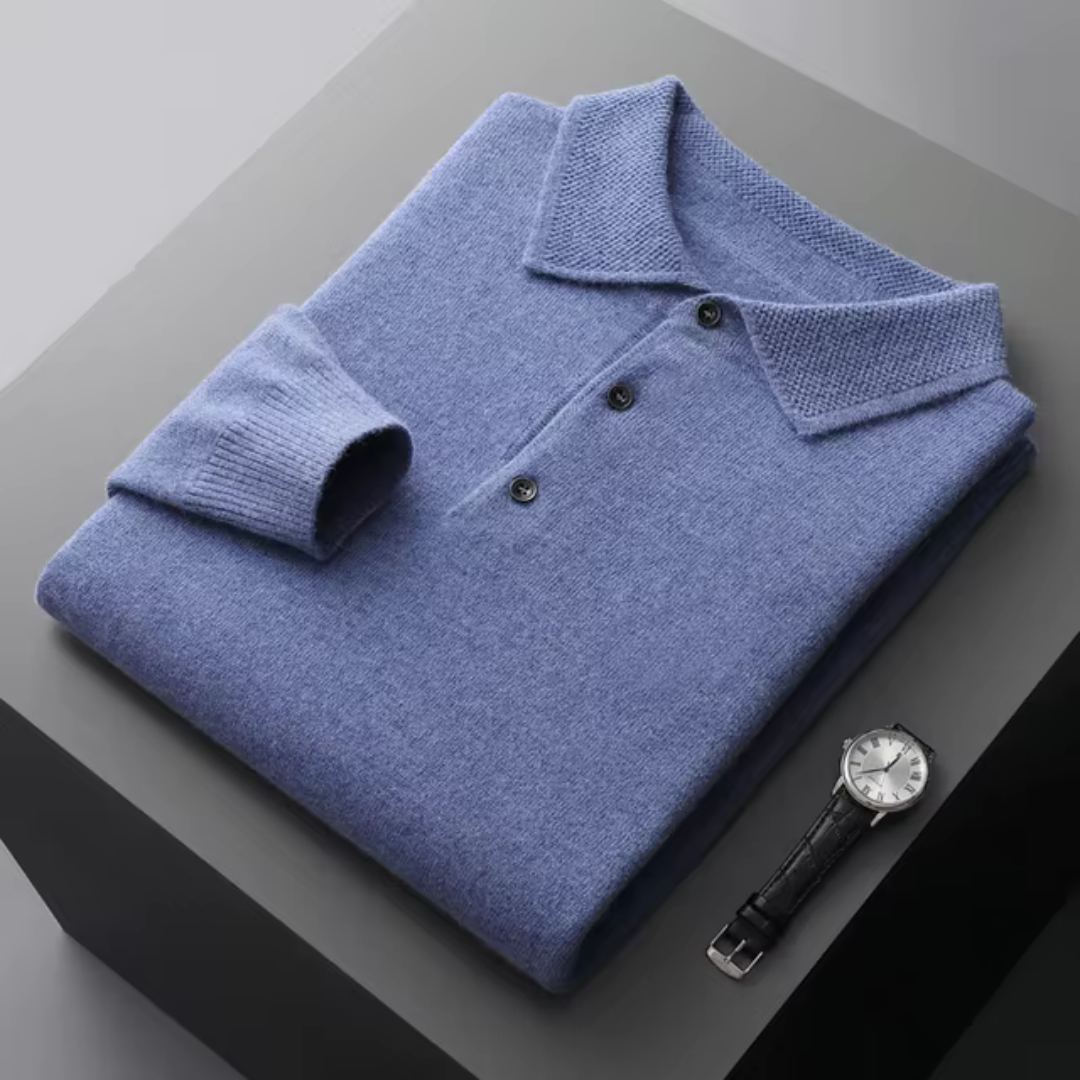 NOUVEAU RICHE Weicher Wollpullover Für Alltag Und Festliche Anlässe Blau