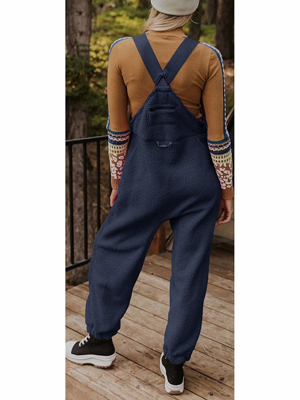 NOUVEAU RICHE Damen Fleece Thermo Overall mit Reißverschlusstaschen