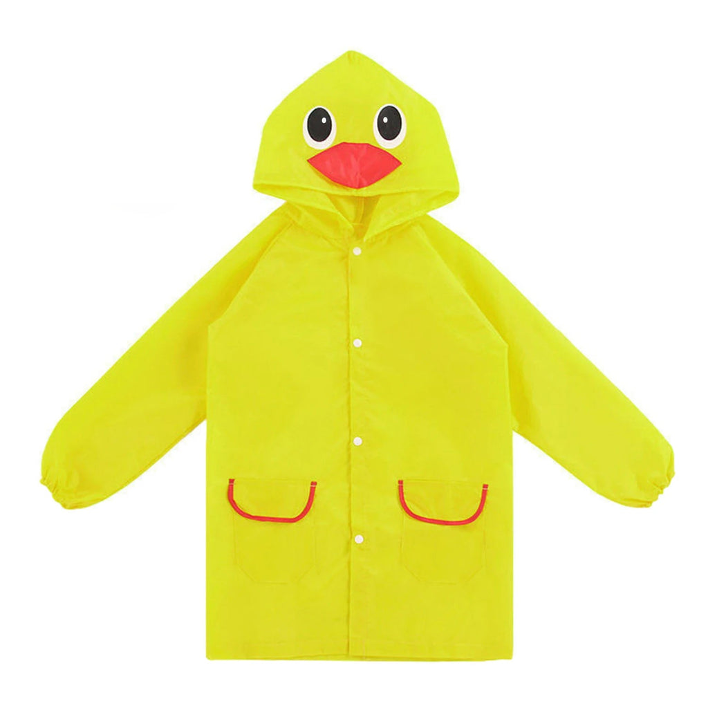 NOUVEAU RICHE Kid Cartoon Regenmantel Ohne Kordelzug Wasserdicht Kinder Gelb