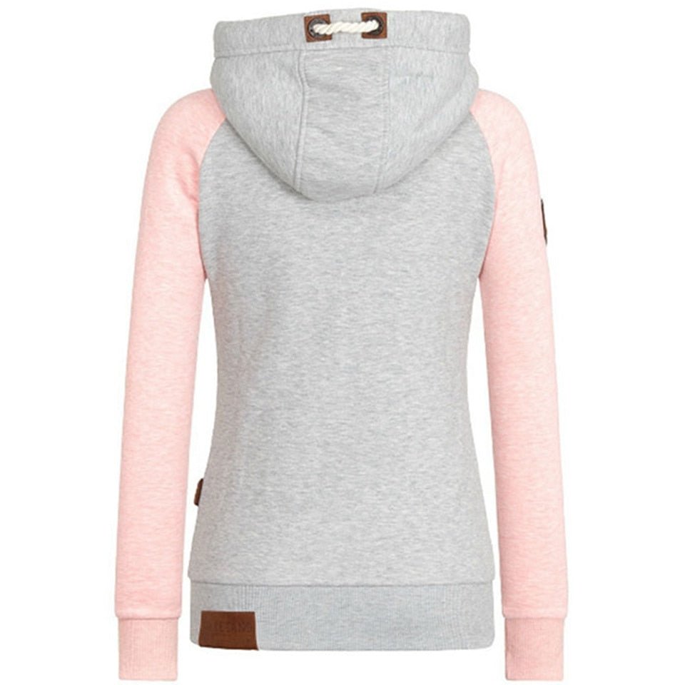NOUVEAU RICHE Damen Slim Fit Hoodie Nina Gemütlich Fleece Kapuze Warm