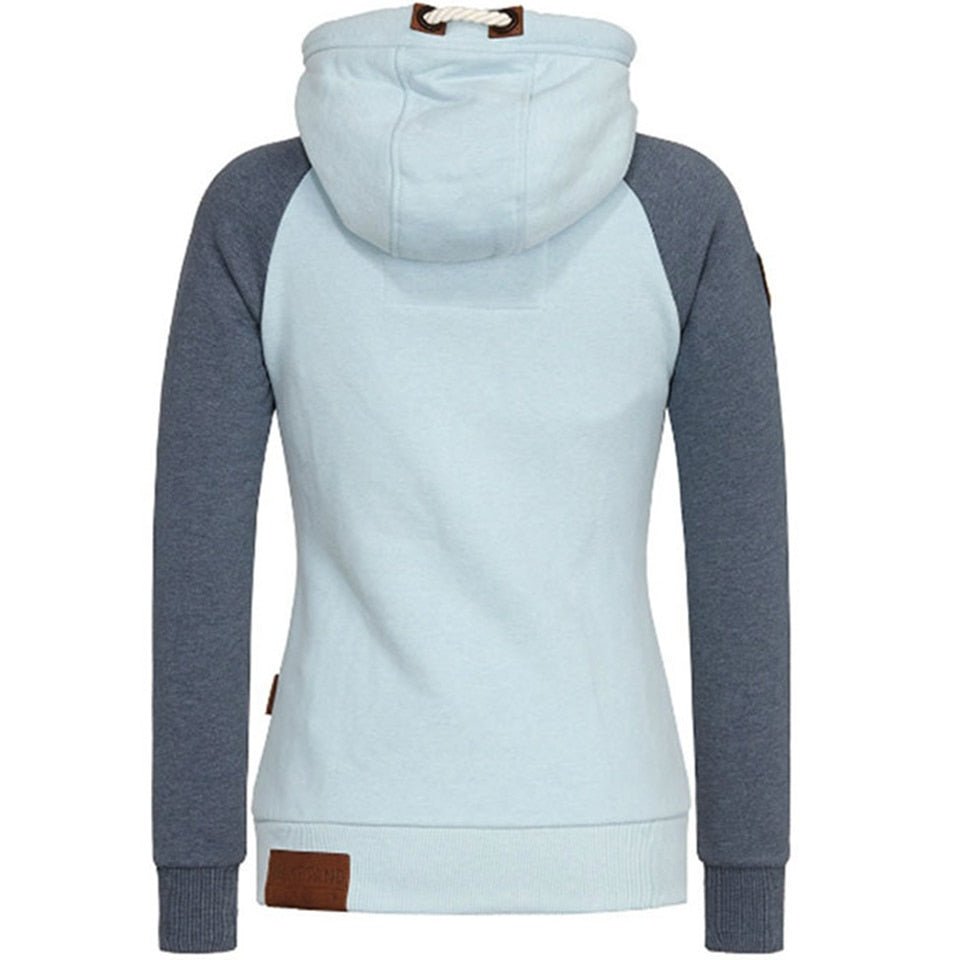 NOUVEAU RICHE Damen Slim Fit Hoodie Nina Gemütlich Fleece Kapuze Warm