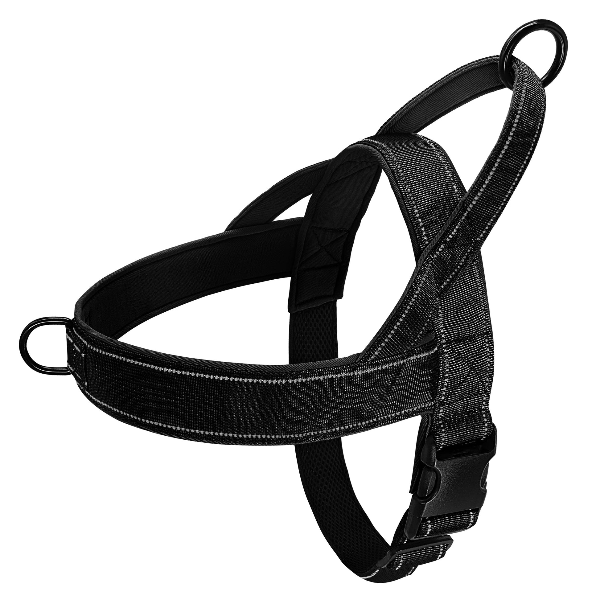 NOUVEAU RICHE No-Pull-Hundegeschirr mit Reflektordetails Schwarz