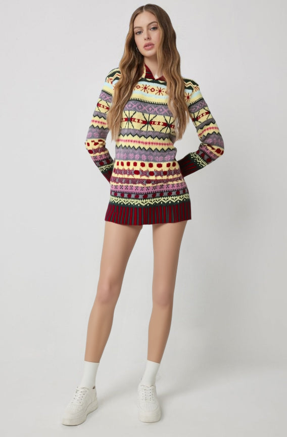 NOUVEAU RICHE Norwegerpullover Mit Kapuze Langärmlig Warm Größe S XL 5XL