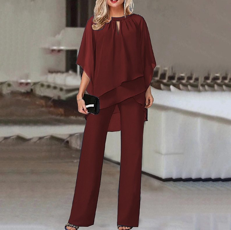 NOUVEAU RICHE Elegantes Damen-Set für besondere Anlässe – Stilvolles Outfit für Frauen Rot
