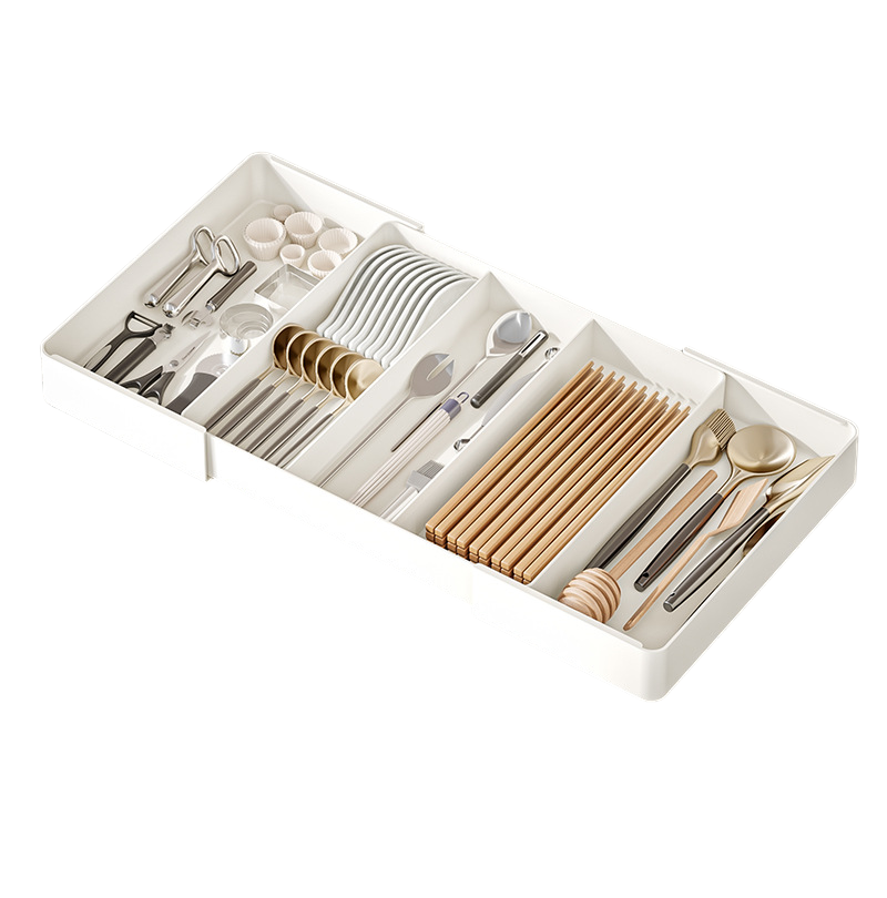 NOUVEAU RICHE Verstellbare Aufbewahrungsbox mit Fächern für effiziente Organisation – Platzsparend und langlebig aus Kunststoff Horizontal verstellbar