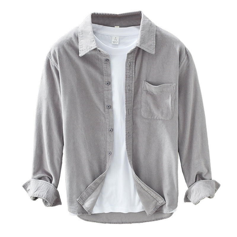 NOUVEAU RICHE Cordhemd Herren Retro Im Eleganten Stil Für Jeden Anlass