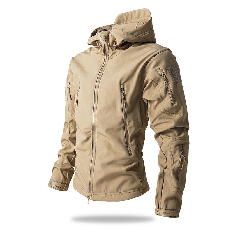 NOUVEAU RICHE Herren Regenjacke – Wasserdichte Oberbekleidung mit Windabweisendem Design Khaki