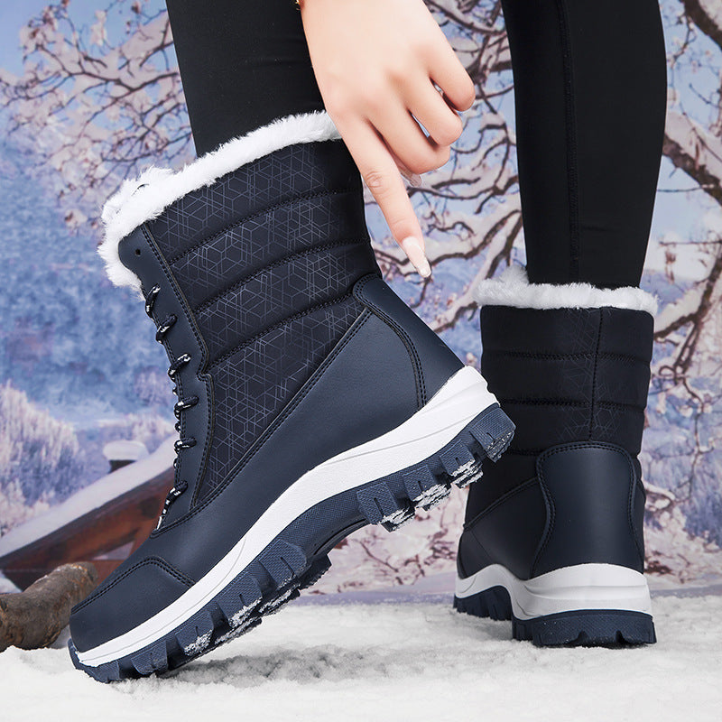 NOUVEAU RICHE Damen Winterstiefel Warm Gefüttert Rutschfeste Sohle Schnee