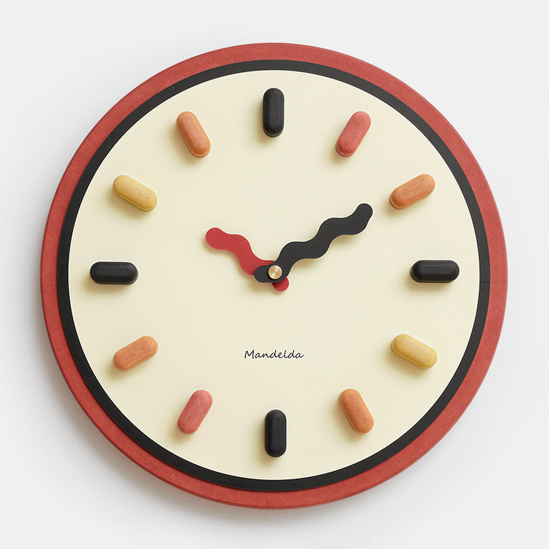 3D Nordic Wall Clock – Silent Movement, Eco-Friendly Design, 33 cm for ...
