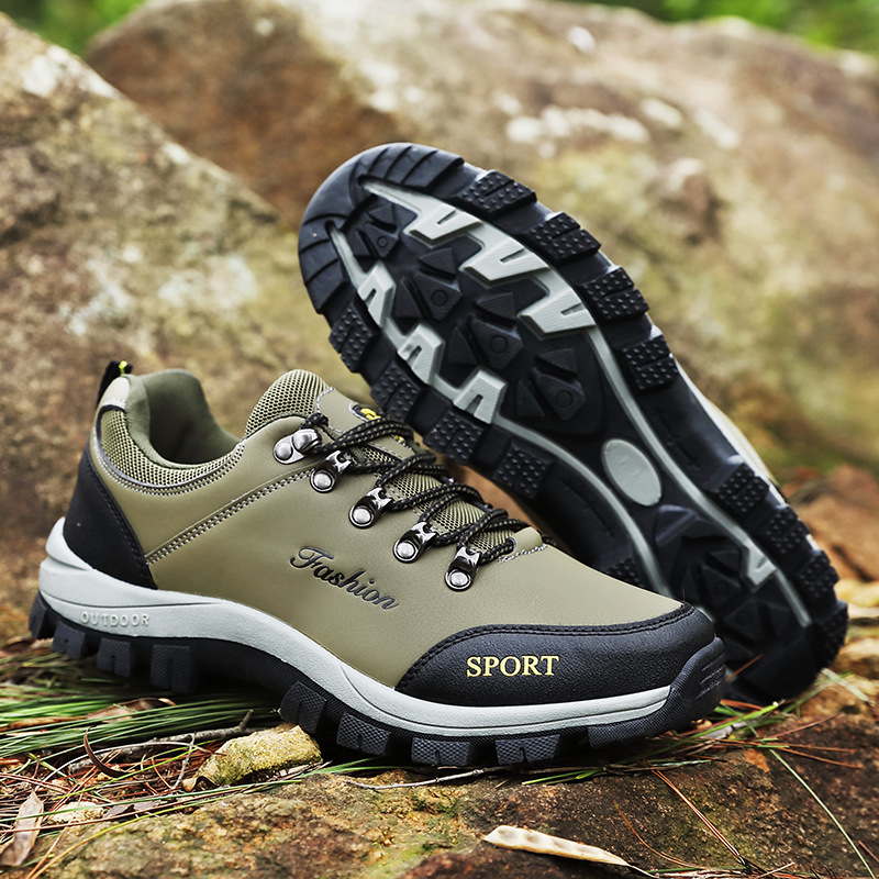 NOUVEAU RICHE Herren Im Freien Wander Schuhe Trekking Und Weg Bequem Grün