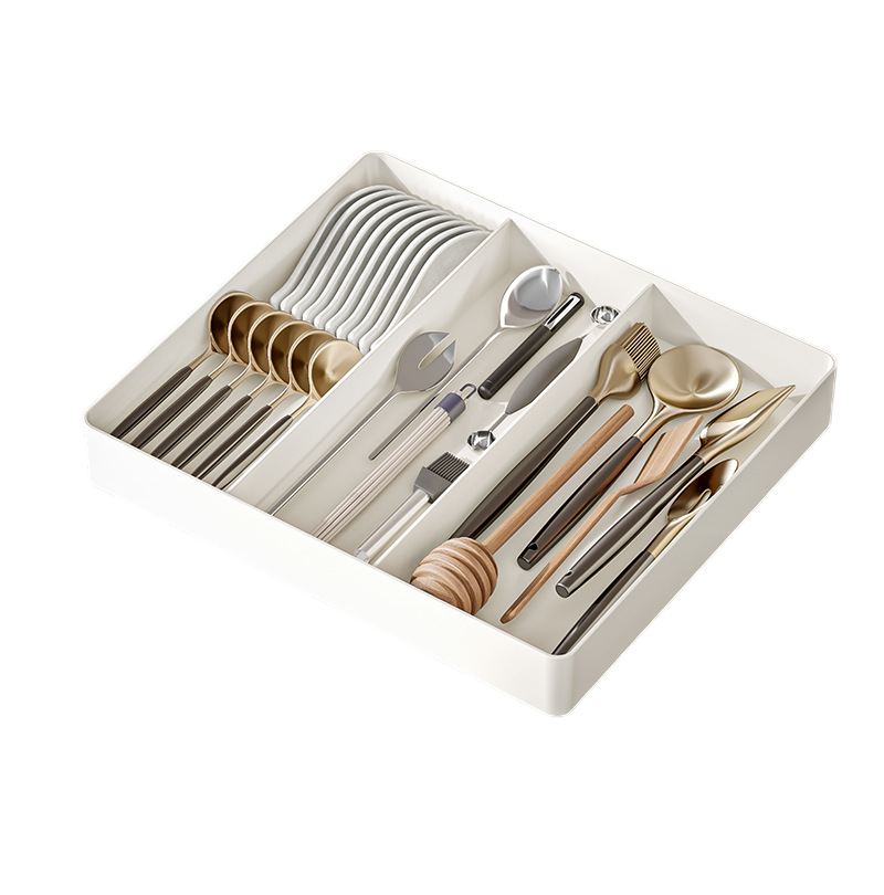 NOUVEAU RICHE Verstellbare Aufbewahrungsbox mit Fächern für effiziente Organisation – Platzsparend und langlebig aus Kunststoff Nicht verstellbar