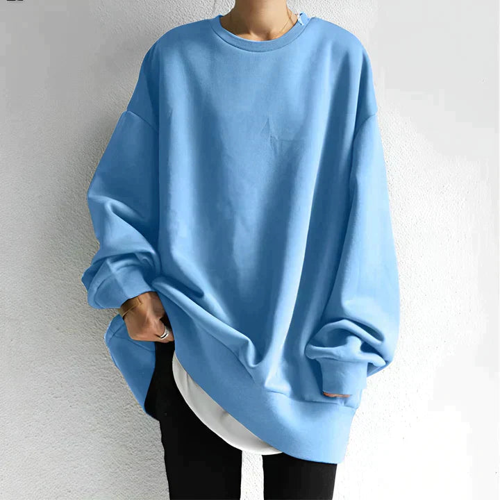 NOUVEAU RICHE Pullover in Übergröße Übergrößen Stil Und Komfort Layering Hellblau