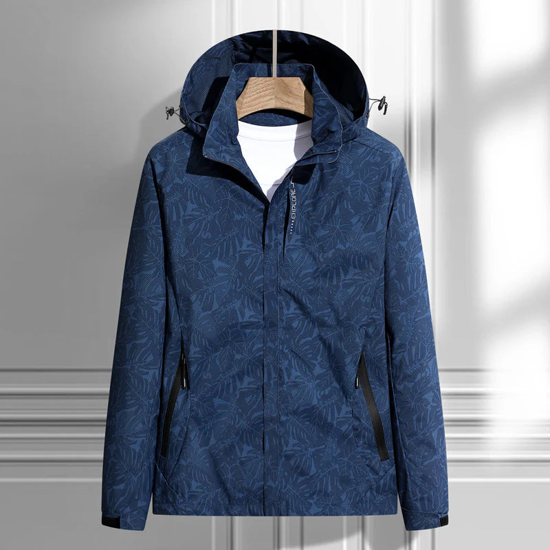 NOUVEAU RICHE Damen Kapuzenjacke Mit Reißverschluss Wasserdicht Leicht Dunkelblau
