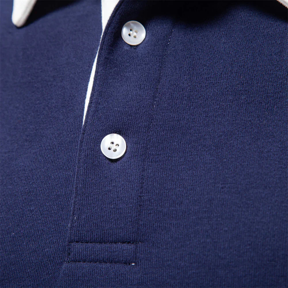 NOUVEAU RICHE Polohemd Herren Hochwertiges Material Bequemer Schnitt