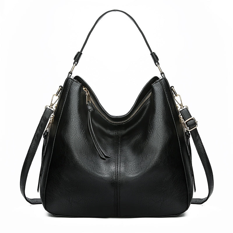 NOUVEAU RICHE Damen Beuteltasche – Stilvolle Funktionale Tasche mit Elegantem Design Schwarz