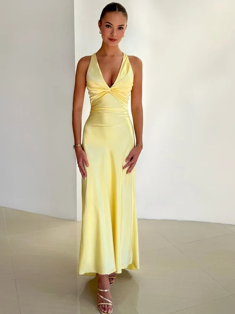 NOUVEAU RICHE Ärmelloses Partykleid Maxikleid Für Sommerliche Feiern