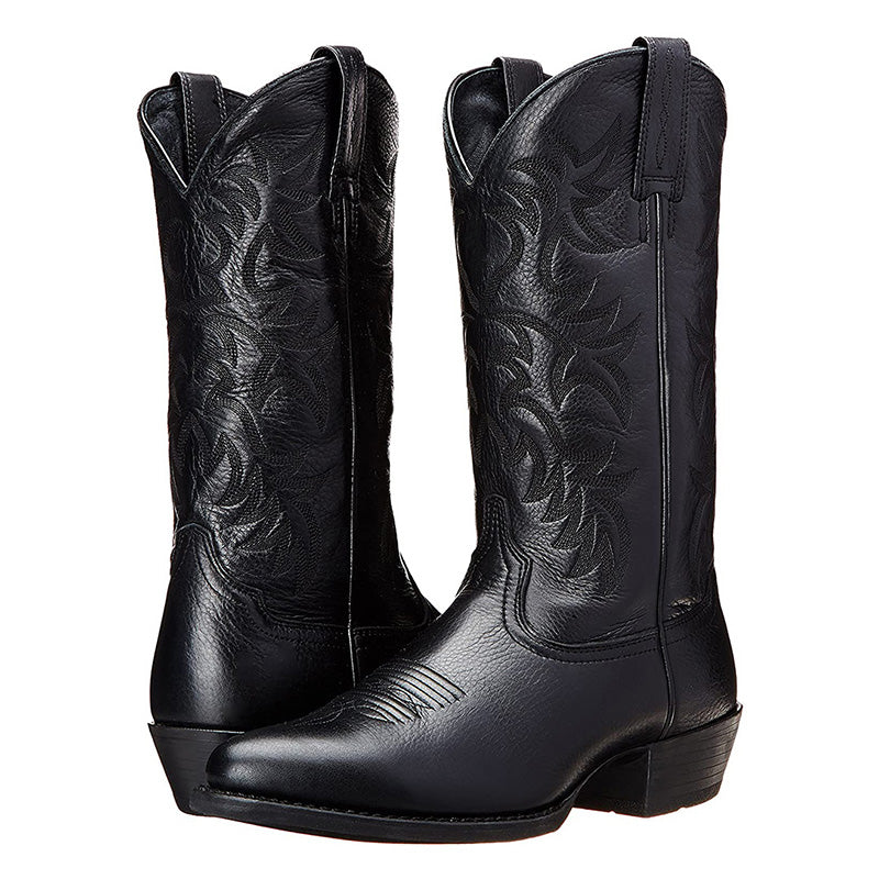 NOUVEAU RICHE Dôre | Langlebige und trendige Lederstiefel Schwarz