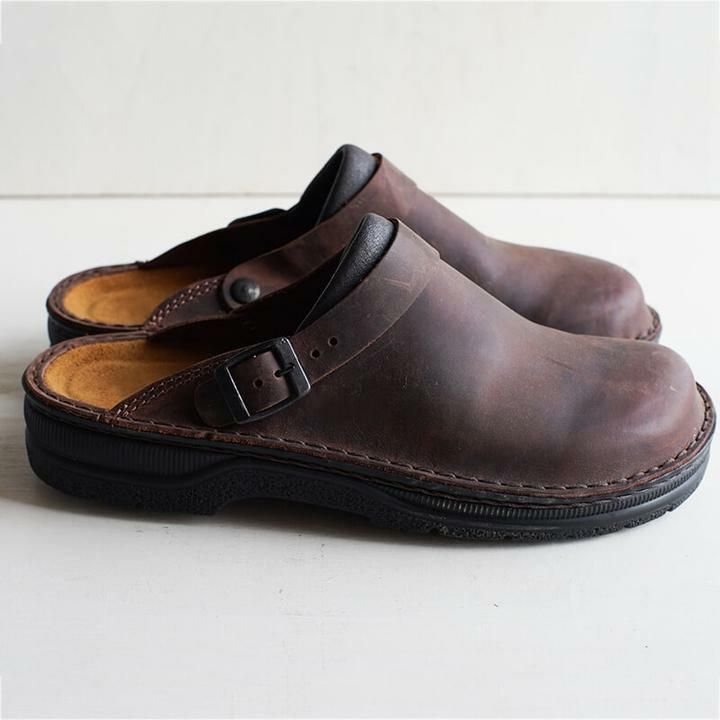 NOUVEAU RICHE Herren Mules Mit Ergonomischer Fußbettstütze Dunkelbraun