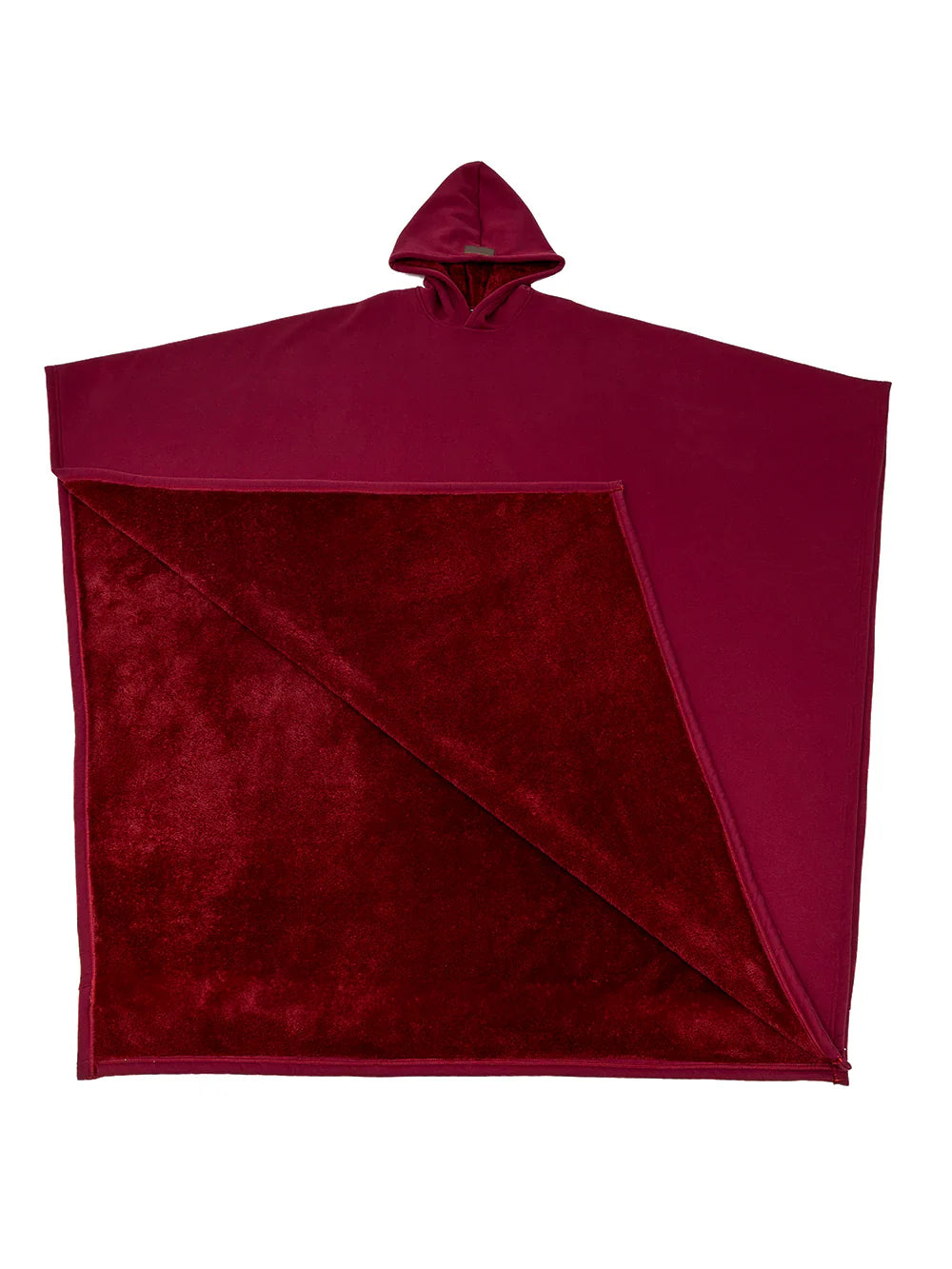 NOUVEAU RICHE Oversize Kapuzen Hoodie Decke Seidenweich Kuschelig Komfort Rot 1 Größe