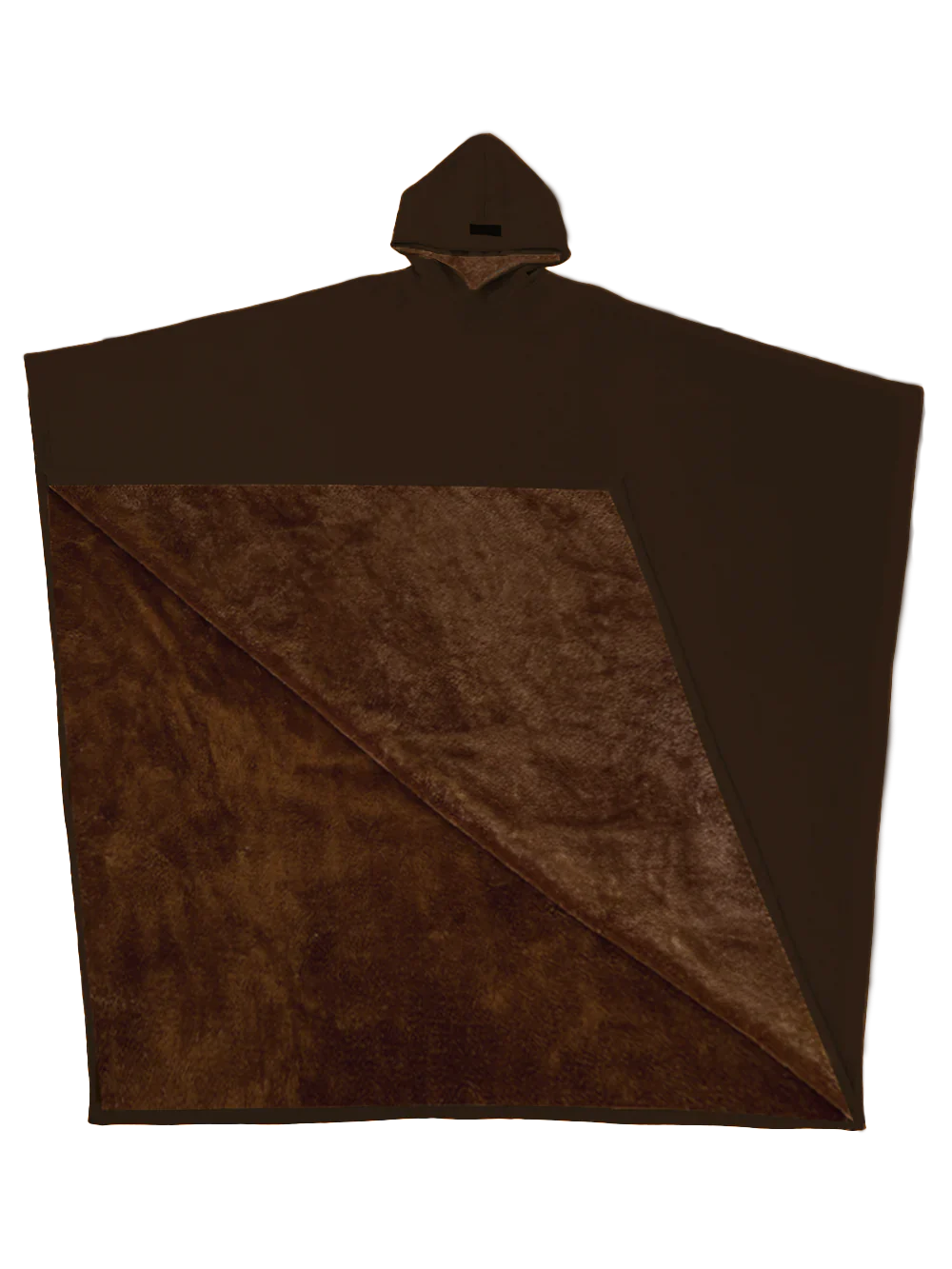 NOUVEAU RICHE Oversize Kapuzen Hoodie Decke Seidenweich Kuschelig Komfort Dunkelbraun Einheitsgröße