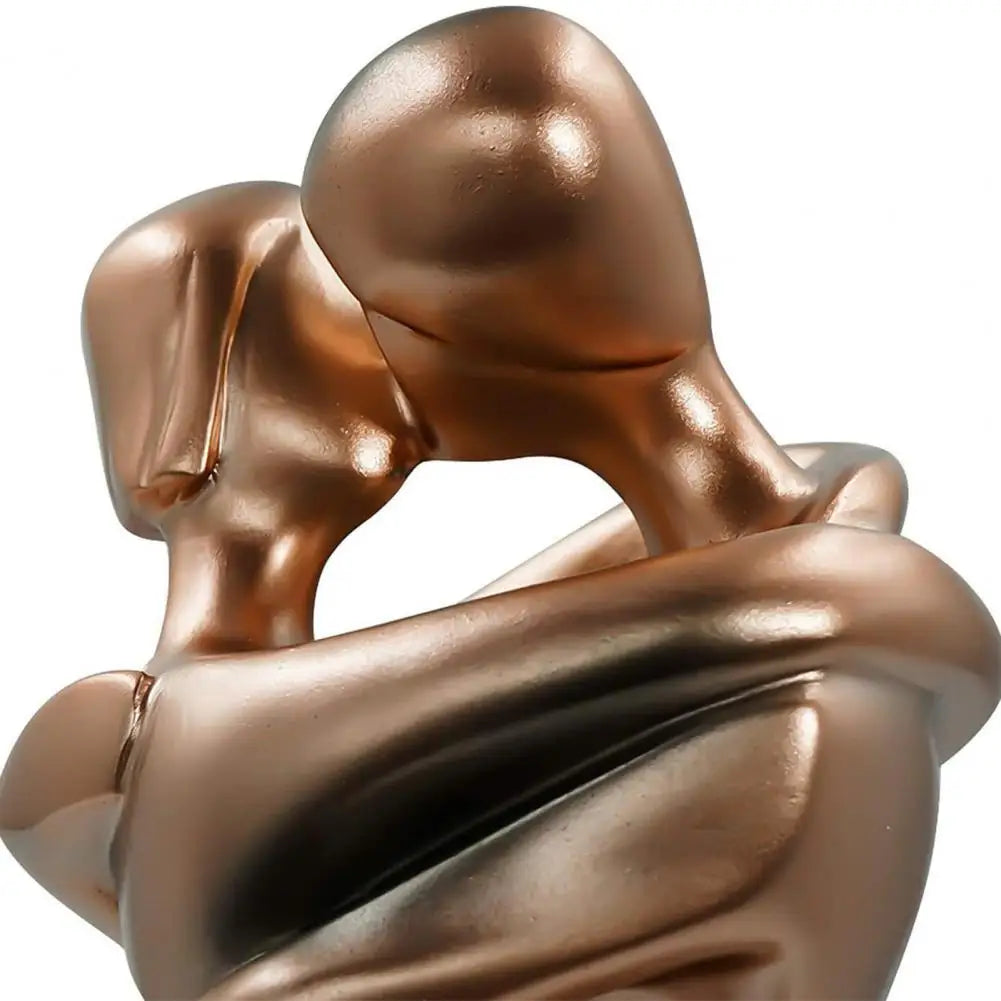 NOUVEAU RICHE Dekorative Skulptur Umarmender Figuren – Liebespaar Skulptur in Bronze-Optik, Romantische Deko & Geschenk – Seraphina