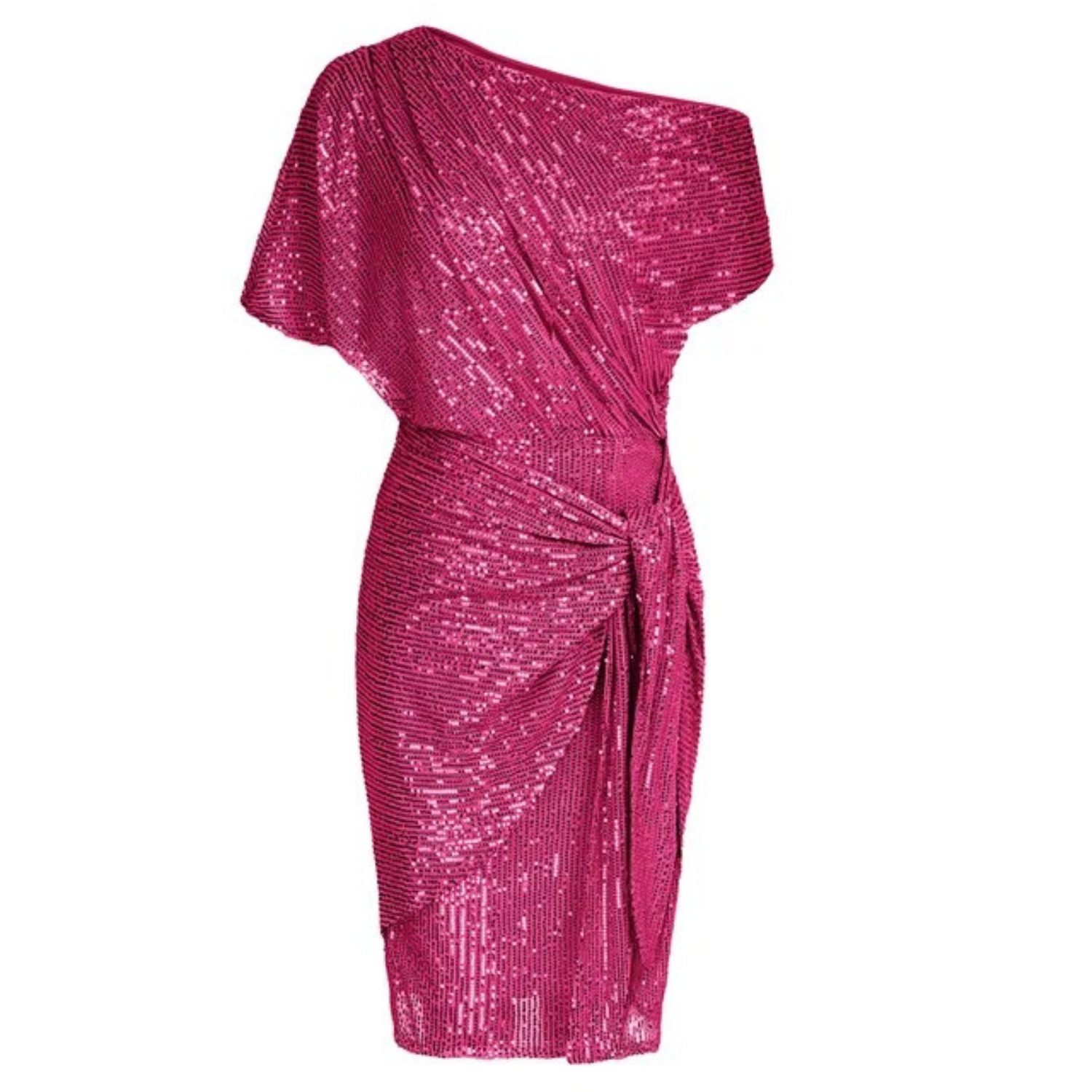 NOUVEAU RICHE Pailletten Cocktailkleid Damen Festliche Weihnachtsfeier Rosa