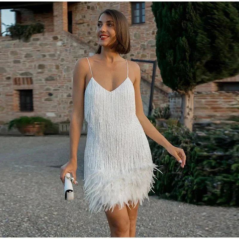 NOUVEAU RICHE Flamenco Partykleid für Stilvolle Anlässe Bequemes Cocktailkleid mit Wunderschönem Design