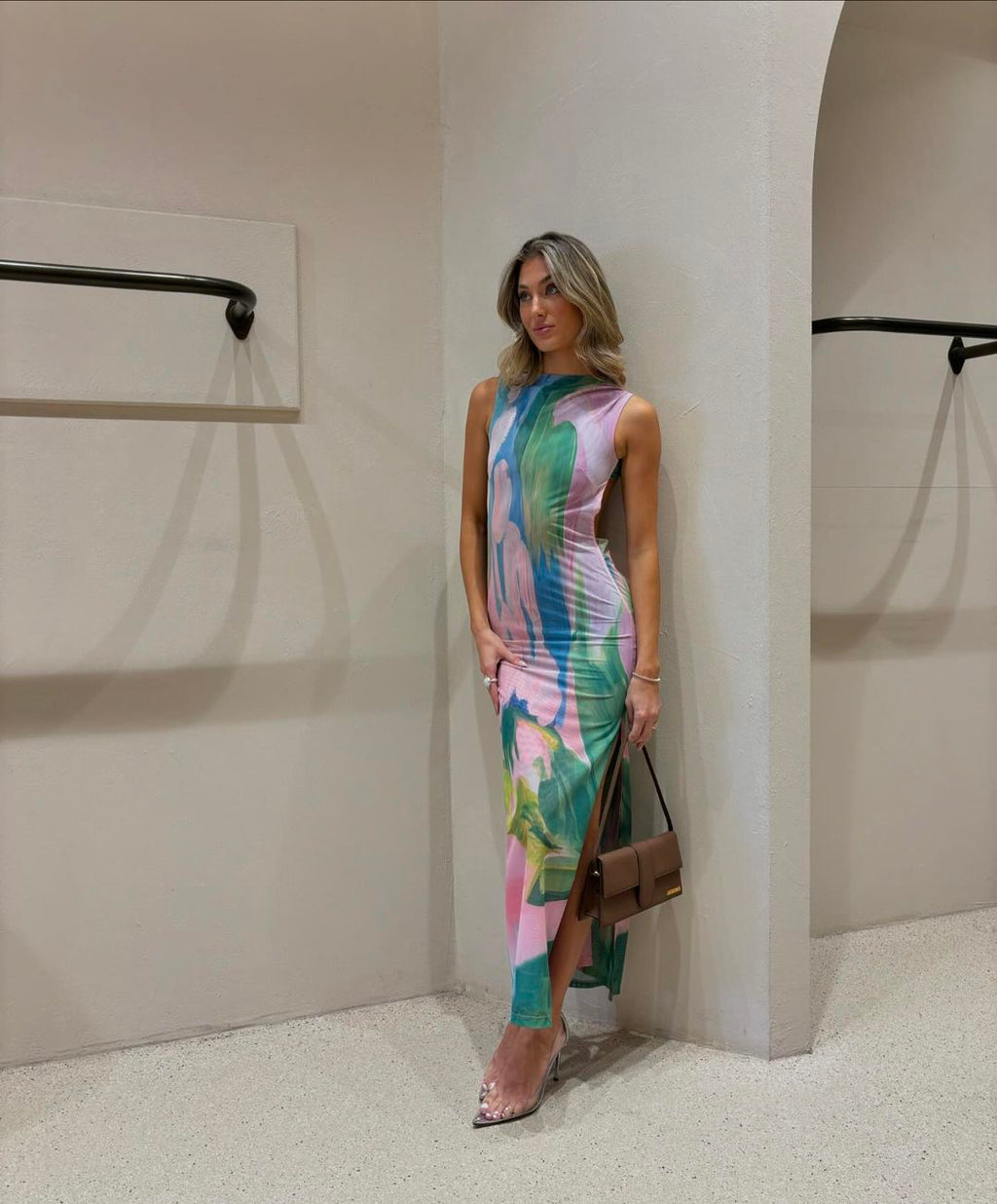 NOUVEAU RICHE Pastell Maxi Kleid Mit Fließender Silhouette Für Sommer