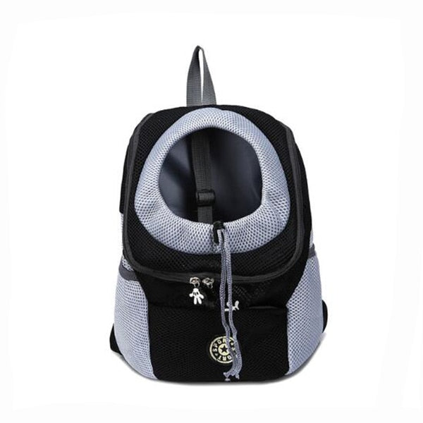 NOUVEAU RICHE Hunderucksack – Komfortabler & Atmungsaktiver Rucksack für Kleine & Mittelgroße Hunde Schwarz