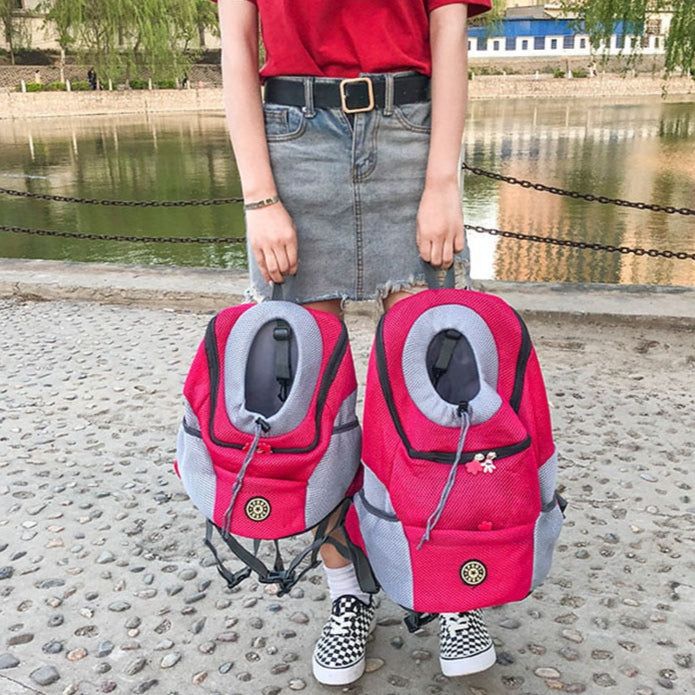 NOUVEAU RICHE Hunderucksack – Komfortabler & Atmungsaktiver Rucksack für Kleine & Mittelgroße Hunde
