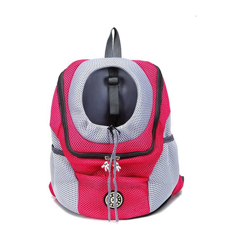 NOUVEAU RICHE Hunderucksack – Komfortabler & Atmungsaktiver Rucksack für Kleine & Mittelgroße Hunde Rosé