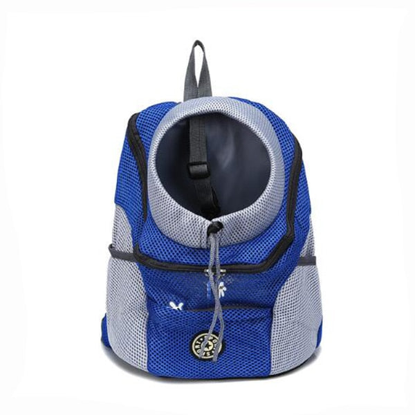 NOUVEAU RICHE Hunderucksack – Komfortabler & Atmungsaktiver Rucksack für Kleine & Mittelgroße Hunde Blau
