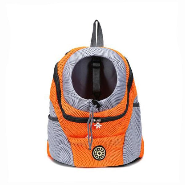 NOUVEAU RICHE Hunderucksack – Komfortabler & Atmungsaktiver Rucksack für Kleine & Mittelgroße Hunde Orange
