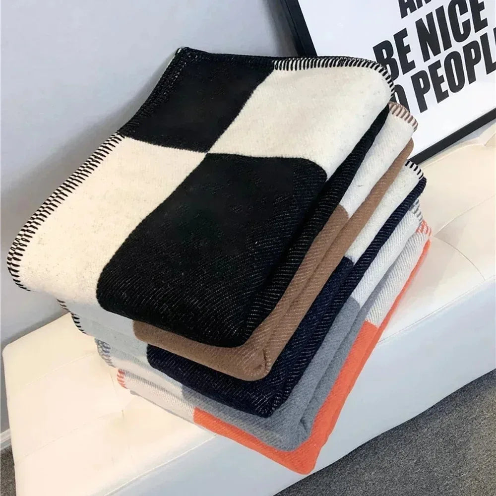 NOUVEAU RICHE Damen Plaid Decke 130x170 cm Acryl Für Damen und Herren