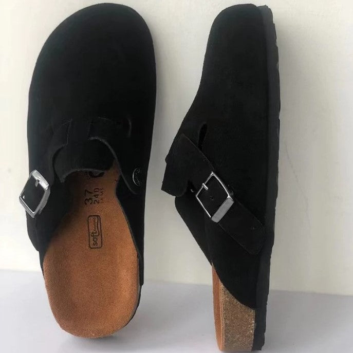 NOUVEAU RICHE Premium Unisex Boston Sandalen Stil Und Qualität In Einem Schwarz