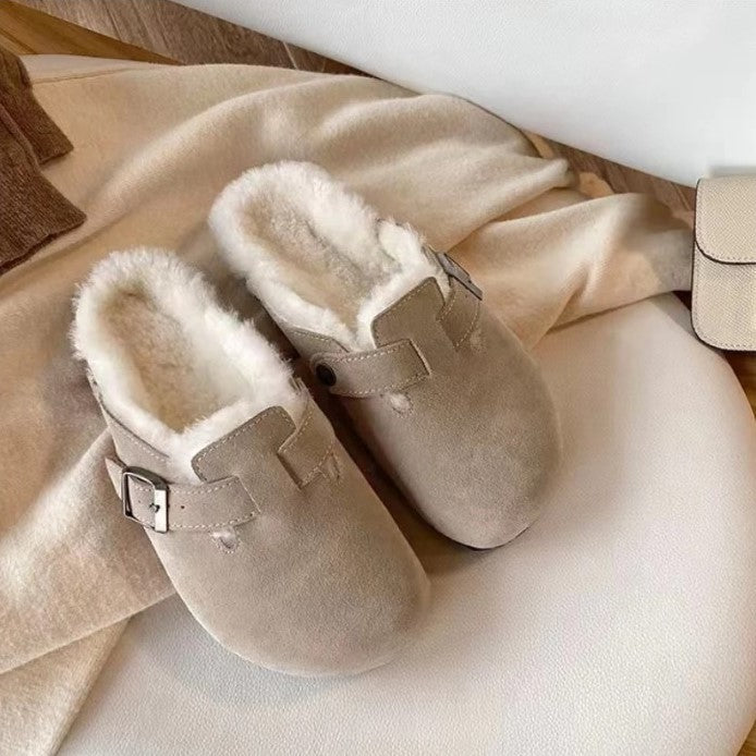 NOUVEAU RICHE Premium Unisex Boston Sandalen Stil Und Qualität In Einem Tabak (Vliesstoff)