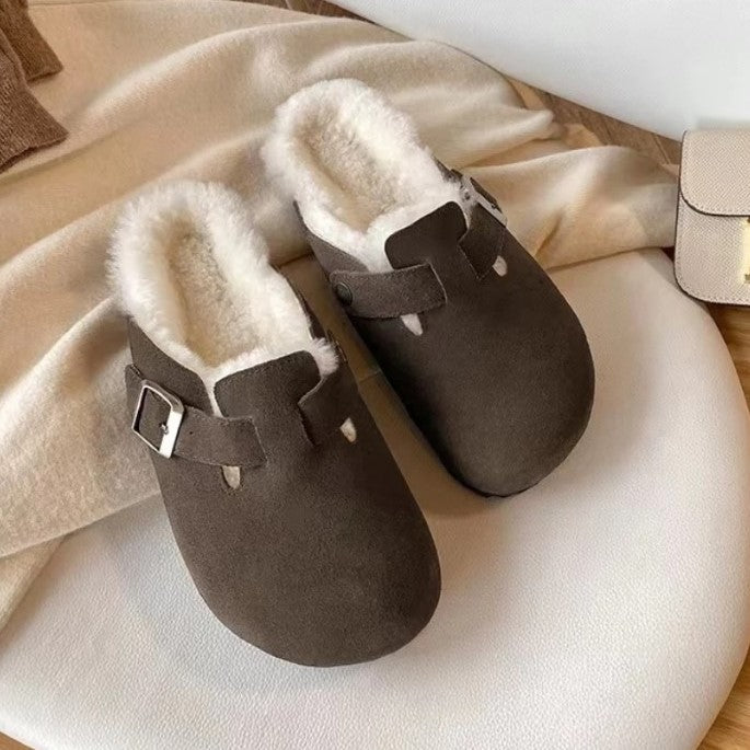 NOUVEAU RICHE Premium Unisex Boston Sandalen Stil Und Qualität In Einem Kaffee (Vliesstoff)