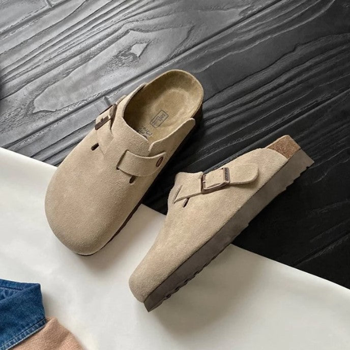 NOUVEAU RICHE Premium Unisex Boston Sandalen Stil Und Qualität In Einem Beige