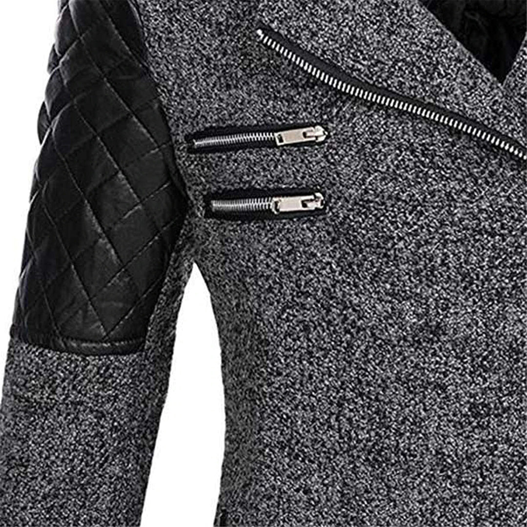 NOUVEAU RICHE Wintermantel Lang Warm Stilvoll Hochwertiger Stoff Bequem - Winterjacke - Wintermäntel Damen