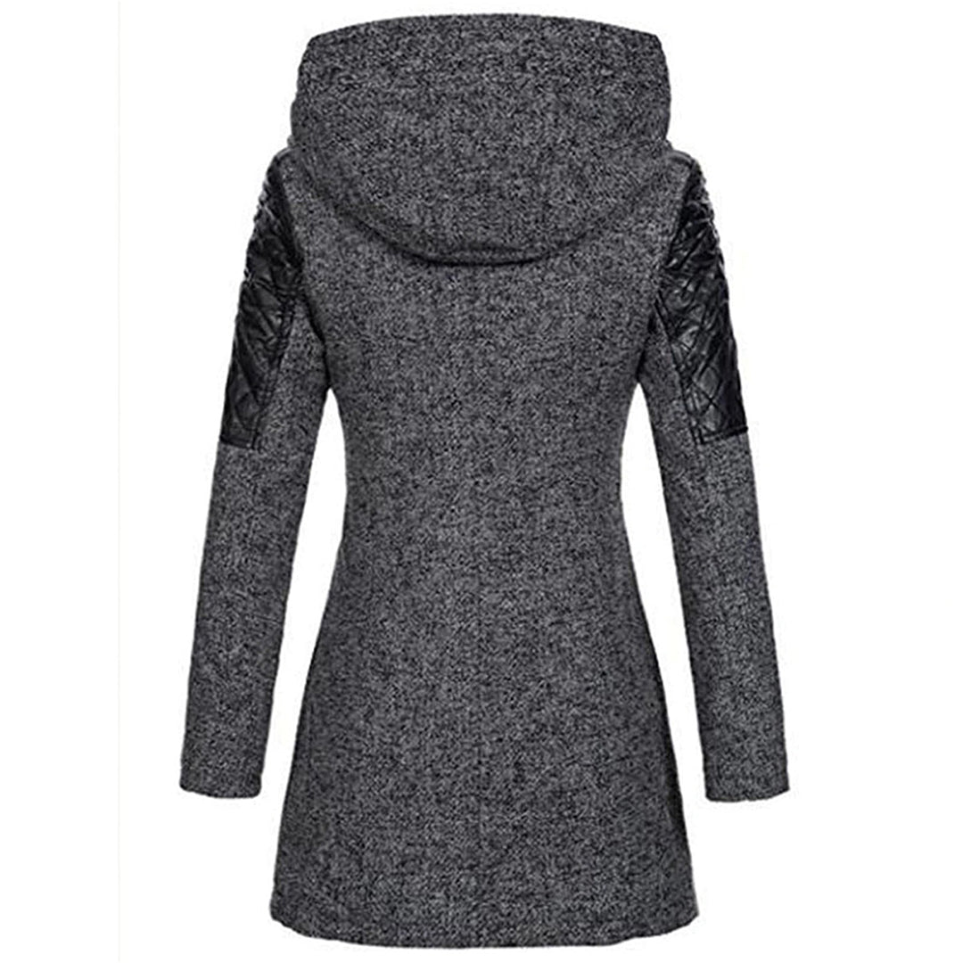 NOUVEAU RICHE Wintermantel Lang Warm Stilvoll Hochwertiger Stoff Bequem - Winterjacke - Wintermäntel Damen