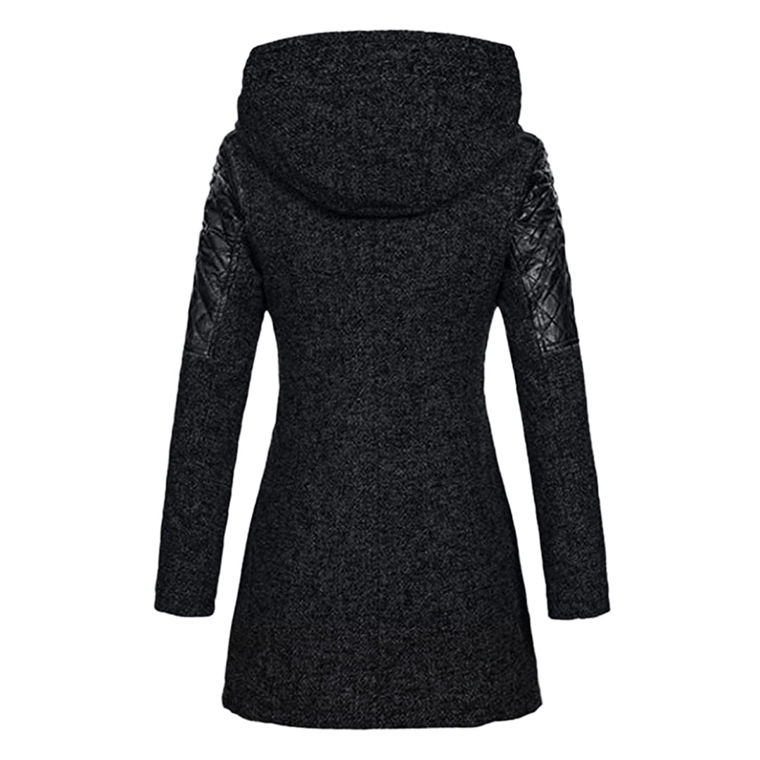 NOUVEAU RICHE Wintermantel Lang Warm Stilvoll Hochwertiger Stoff Bequem - Winterjacke - Wintermäntel Damen