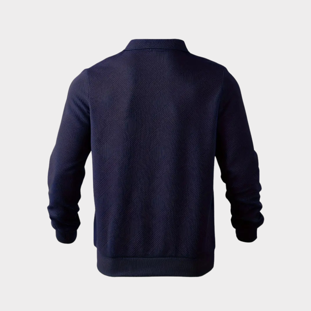 NOUVEAU RICHE Pullover Mit Viertelreißverschluss Geometrisches Muster