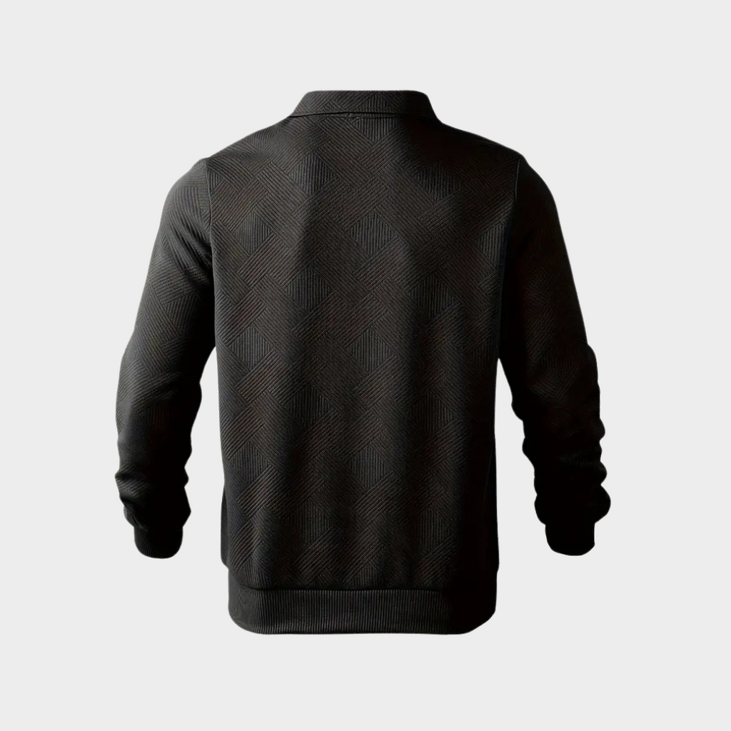 NOUVEAU RICHE Pullover Mit Viertelreißverschluss Geometrisches Muster