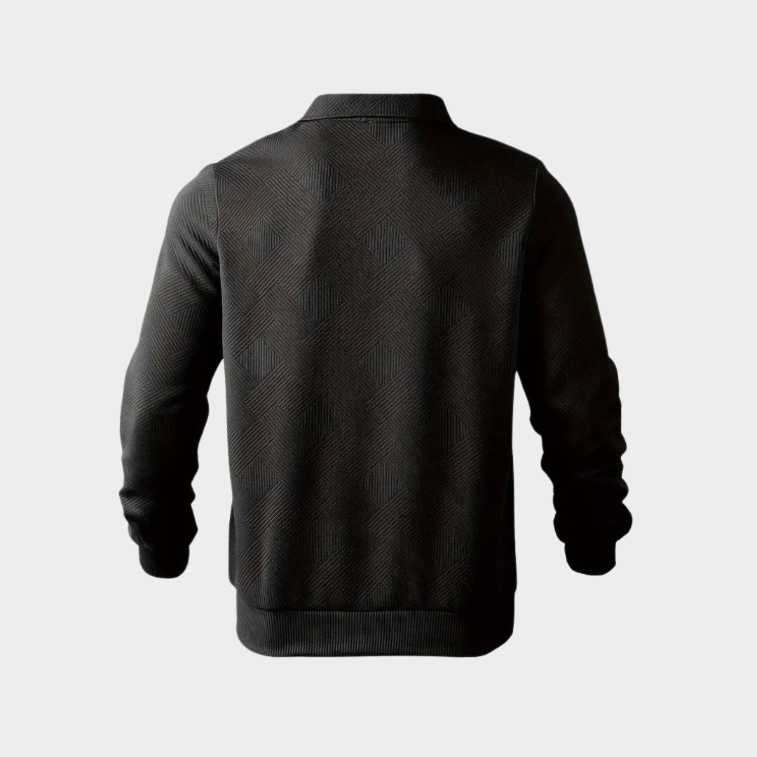NOUVEAU RICHE Pullover Mit Viertelreißverschluss Geometrisches Muster