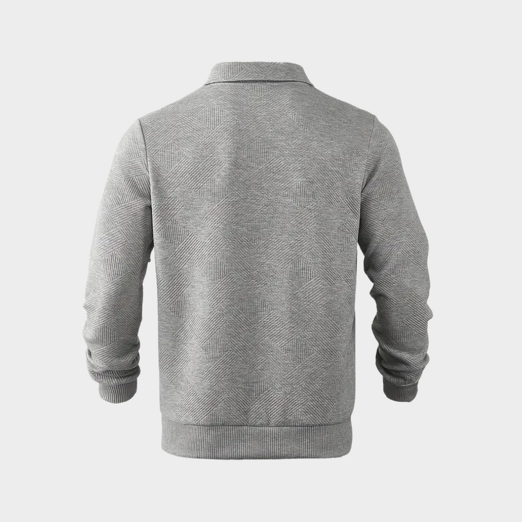 NOUVEAU RICHE Pullover Mit Viertelreißverschluss Geometrisches Muster