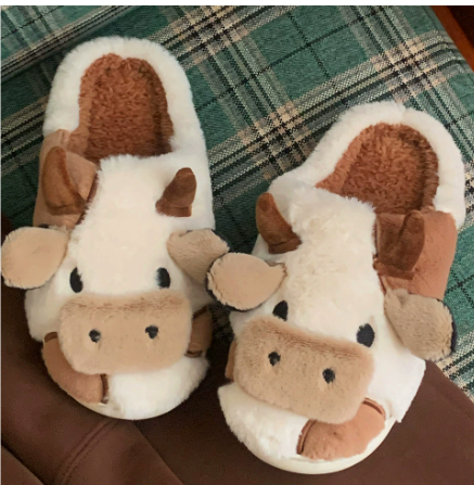 NOUVEAU RICHE Damen Gemütliche Tiermotiv Hausschuhe Rutschfeste Sohle