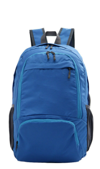 NOUVEAU RICHE Unisex Leichter Faltbarer Reise-Rucksack - Wasserdicht & Organisiert - Backpack Blau